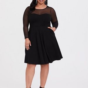 Brand New Skater Dress Black